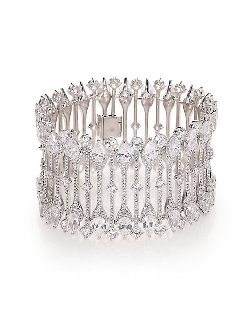 Adriana Orsini - Statement Pavé Crystal Line Bracelet