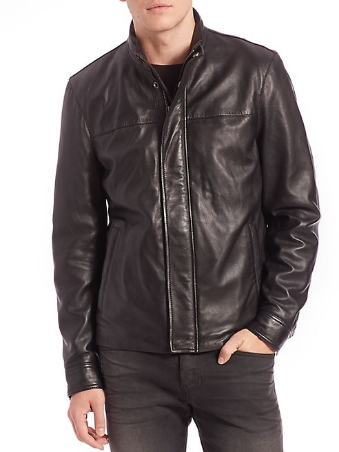 Saks Fifth Avenue Collection - Modern Leather Jacket