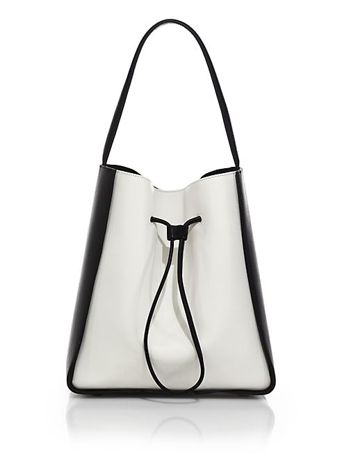 3.1 Phillip Lim - Soleil Large Two-Tone Leather Drawstring Bucket Bag