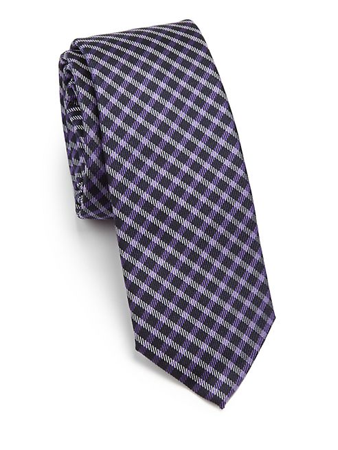 Paul Smith - Small Check Silk Tie