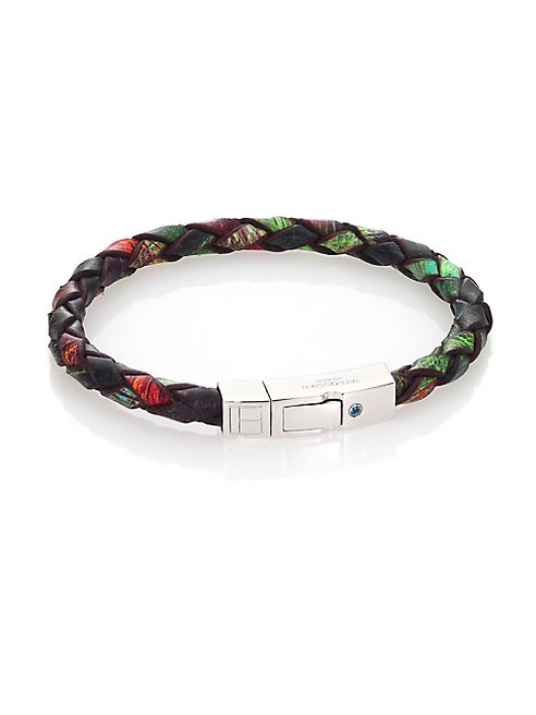 Tateossian - Woven Leather Bracelet