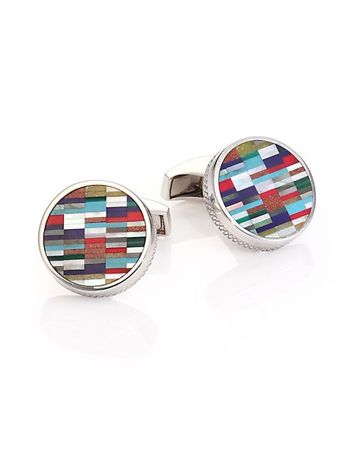 Tateossian - Bamboo Round Cuff Links