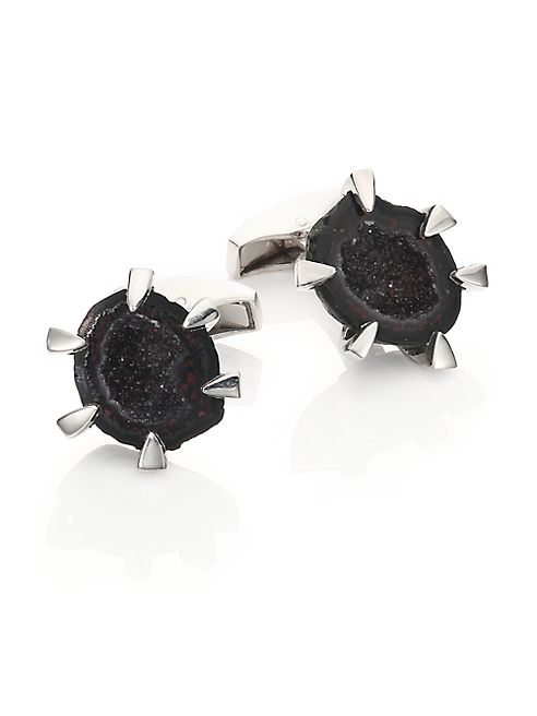 Tateossian - Geode Crystal Cuff Links