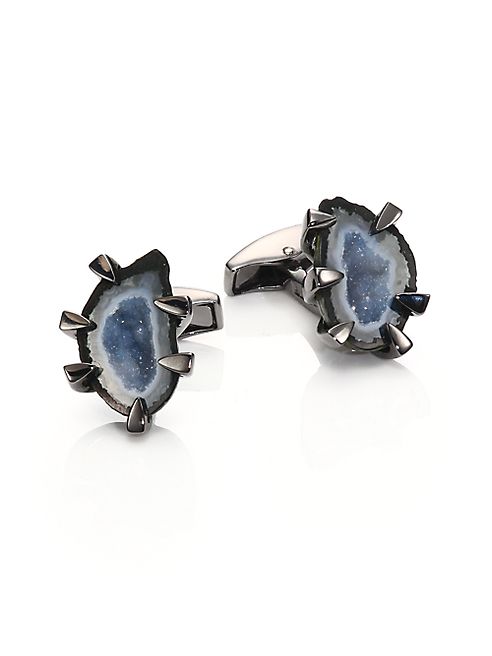 Tateossian - Geode Crystal Cuff Links