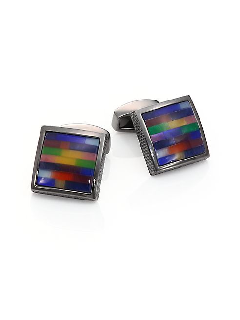 Tateossian - Tetris Multi-Color Cuff Links