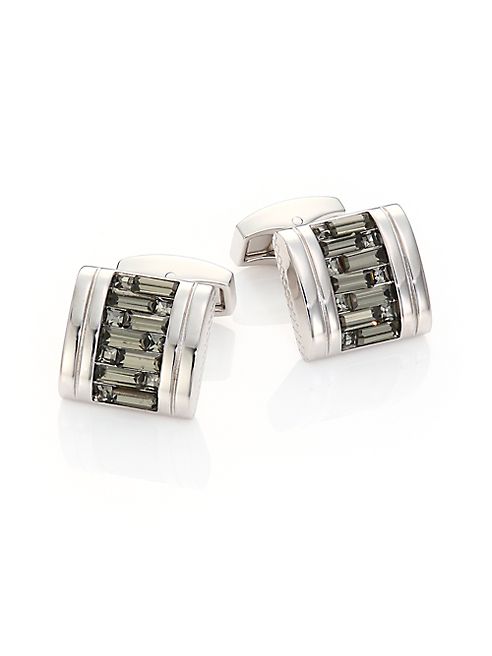 Tateossian - Interlocked Swarovski Crystal Cuff Links