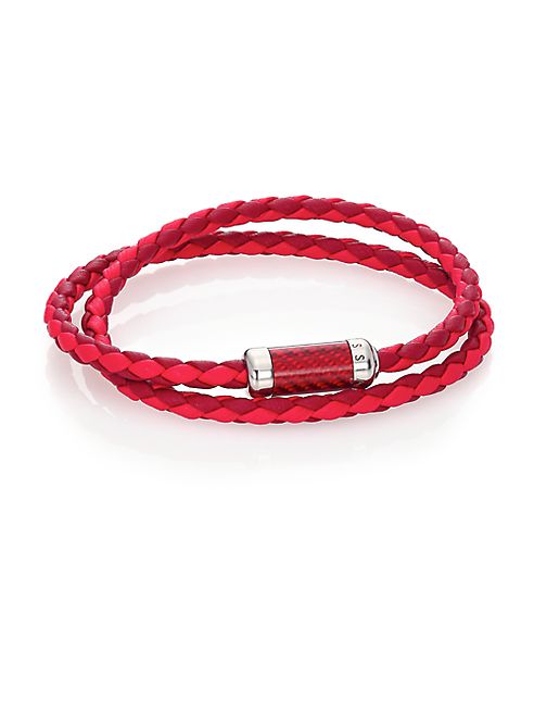 Tateossian - Woven Leather Bracelet