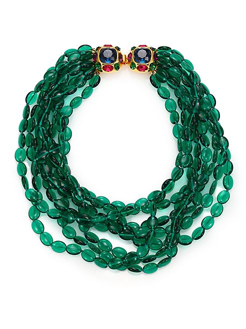 Kenneth Jay Lane - Multi Strand Beaded Necklace