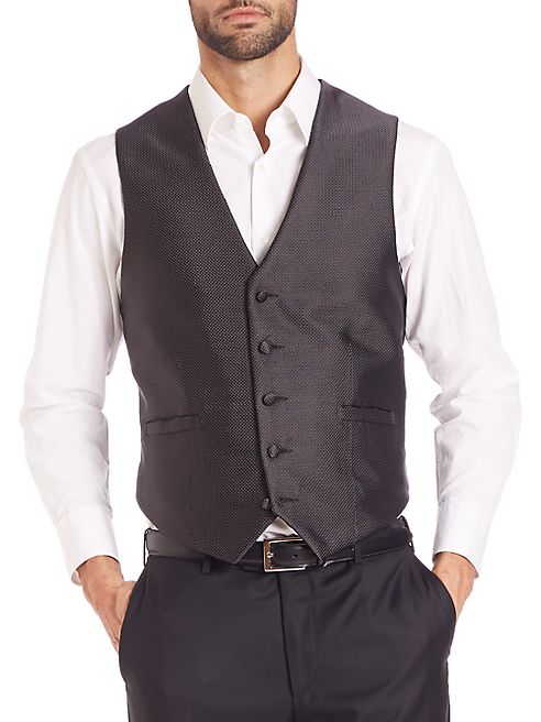 Carrot & Gibbs - Pindot Five-Button Vest