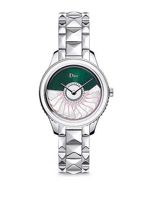 Dior - Dior VIII Grand Bal Limited-Edition Montaigne Diamond, Alligator & Stainless Steel Automatic Watch