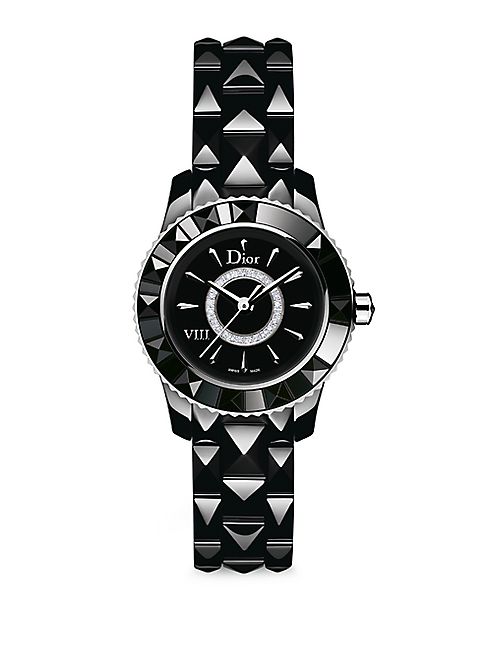 Dior - Dior VIII Diamond & Black Ceramic Bracelet Watch