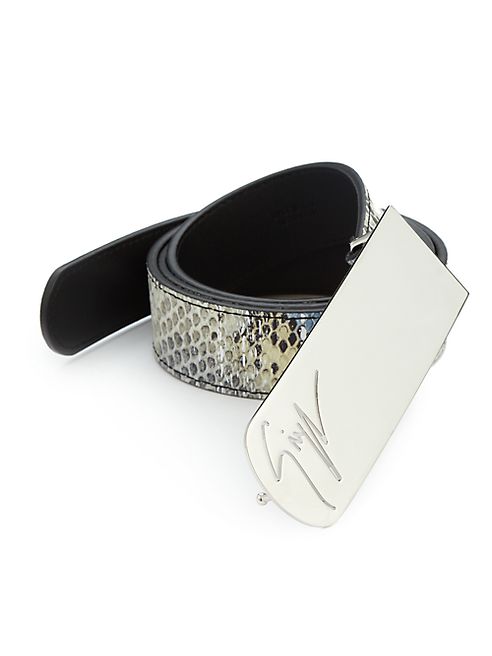 Giuseppe Zanotti - Embossed Leather Belt