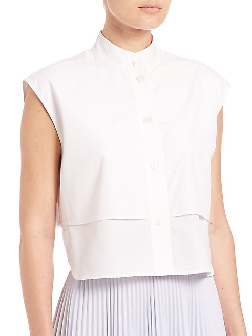 Tome - Cotton Poplin Cropped Top