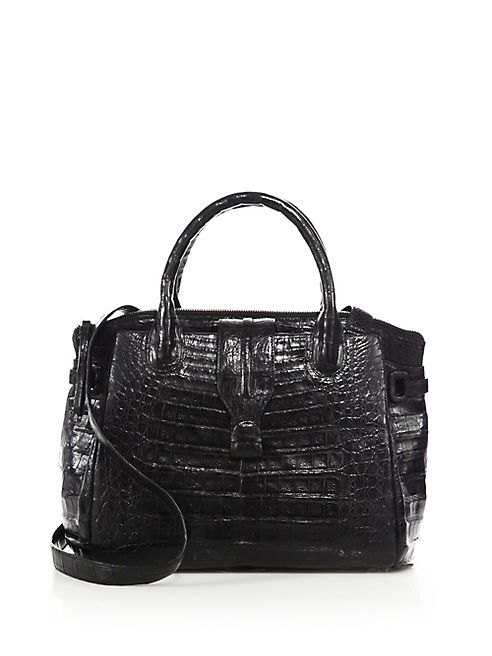 Nancy Gonzalez - Cristina Medium Crocodile Satchel