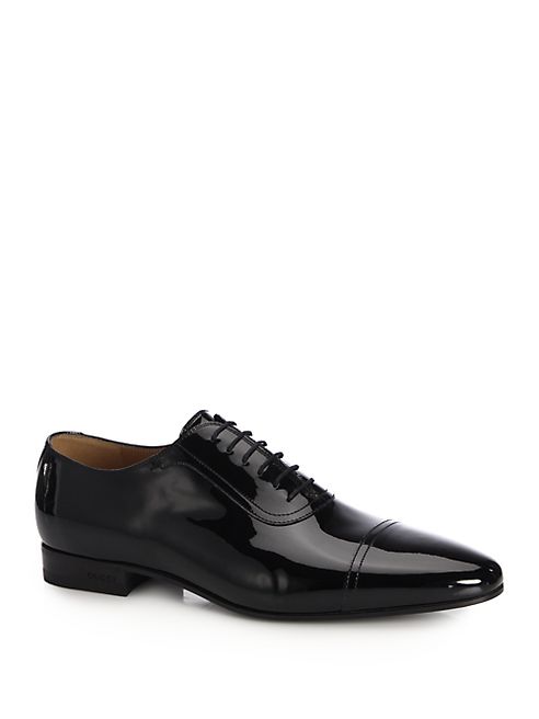 Gucci - Drury Patent Leather Oxfords