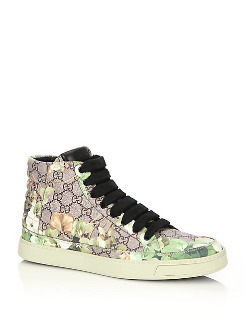 Gucci - Blooms Print High-Top Sneakers