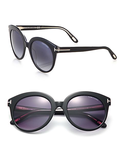 Tom Ford Eyewear - 54MM Round Acetate Sunglasses