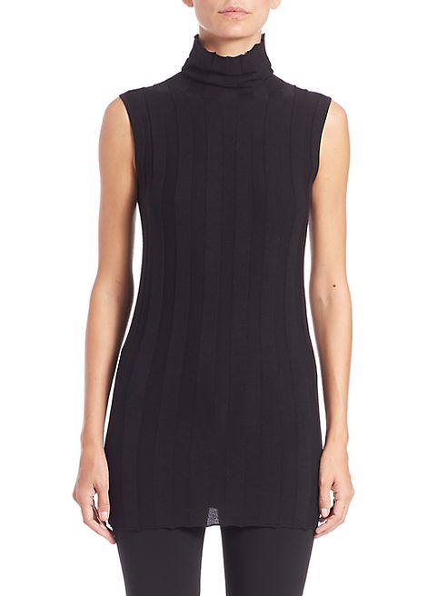 Derek Lam - Ribbed Sleeveless Turtleneck Top