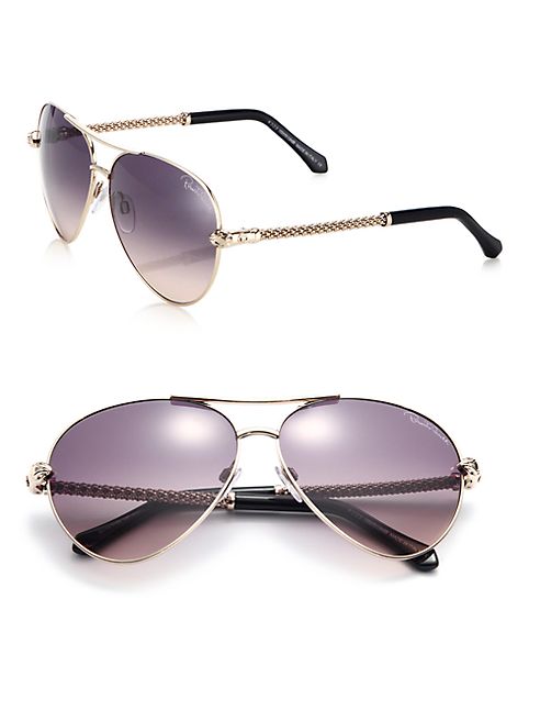 Roberto Cavalli - 61MM Aviator Metal Sunglasses