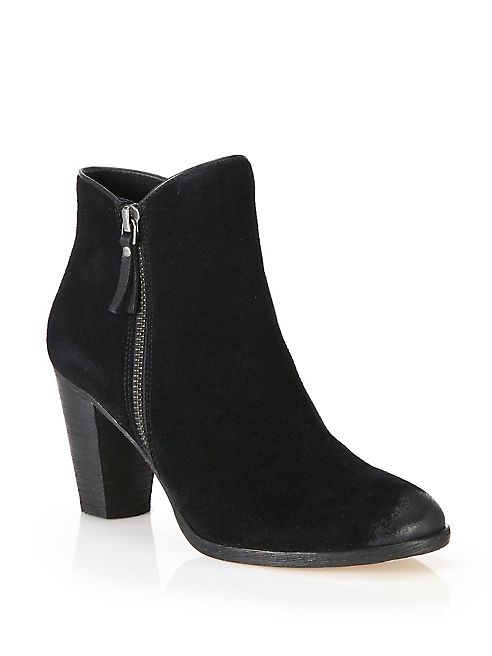 Cole Haan - Hayes Suede Zip Ankle Boots