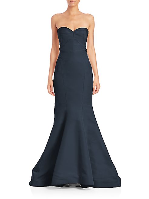 Zac Posen - Strapless Sweetheart Silk Gown