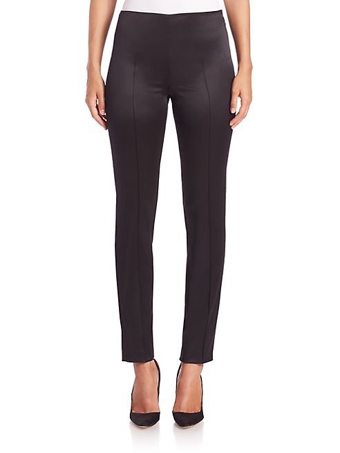 Akris - Architecture Collection Melissa Stretch Satin Pants