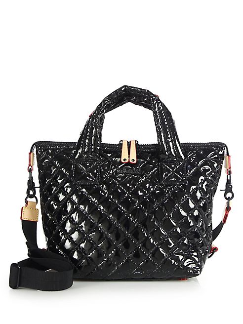 MZ Wallace - Sutton Small Lacquered Quilted Nylon Tote