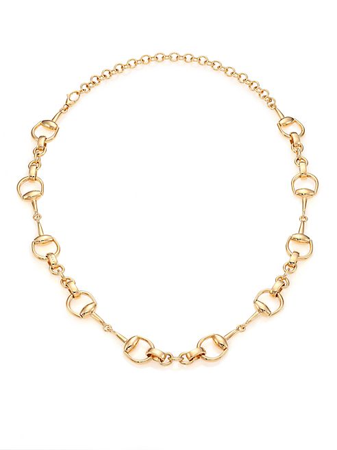 Gucci - Horsebit 18K Yellow Gold Link Necklace