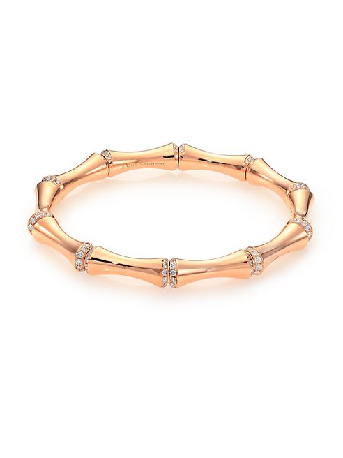 Gucci - Bamboo Medium Diamond & 18K Rose Gold Bracelet