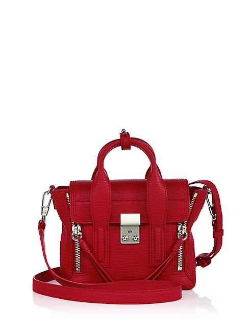 3.1 Phillip Lim - Pashli Mini Shark-Embossed Leather Satchel