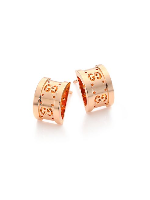 Gucci - Icon Twirl 18K Rose Gold Stud Earrings