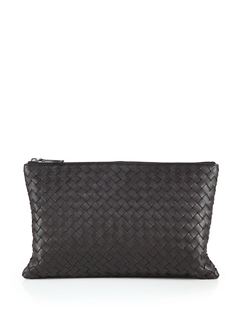 Bottega Veneta - Intrecciato Leather Zip Pouch