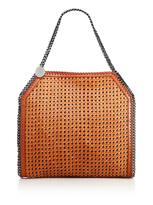 Stella McCartney - Falabella Baby Bella Woven Faux Leather Tote