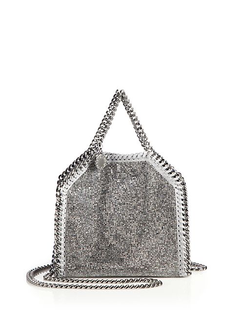 Stella McCartney - Falabella Tiny Baby Bella Embellished Faux Leather Tote