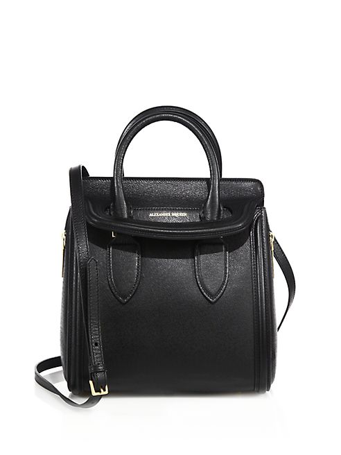 Alexander McQueen - Heroine Small Textured Leather Tote