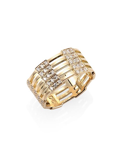 Melissa Kaye - Izzy Diamond & 18K Yellow Gold Ring