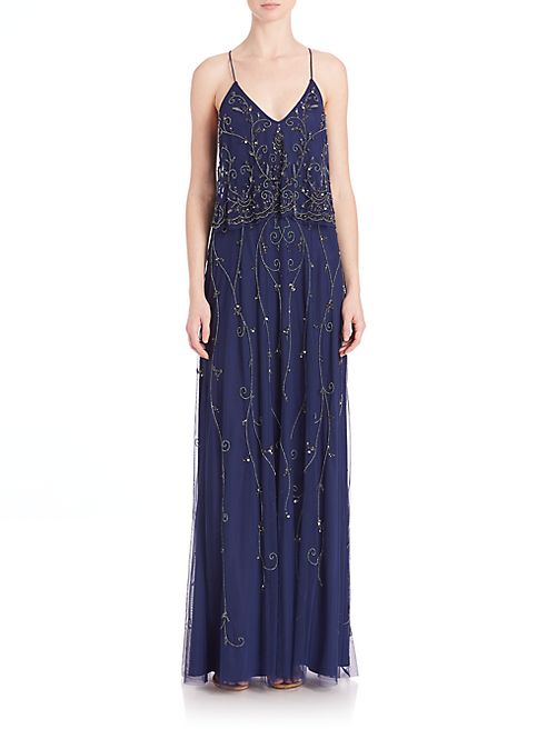 Aidan Mattox - Beaded Popover Bridesmaid Gown