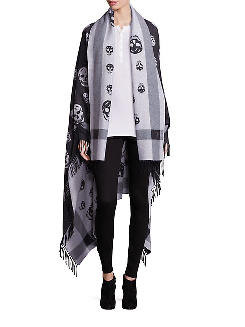 Alexander McQueen - Skulls Wool & Cashmere Cape