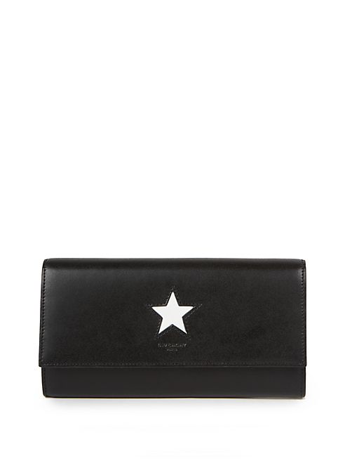 Givenchy - Pandora Large Leather Flap Wallet