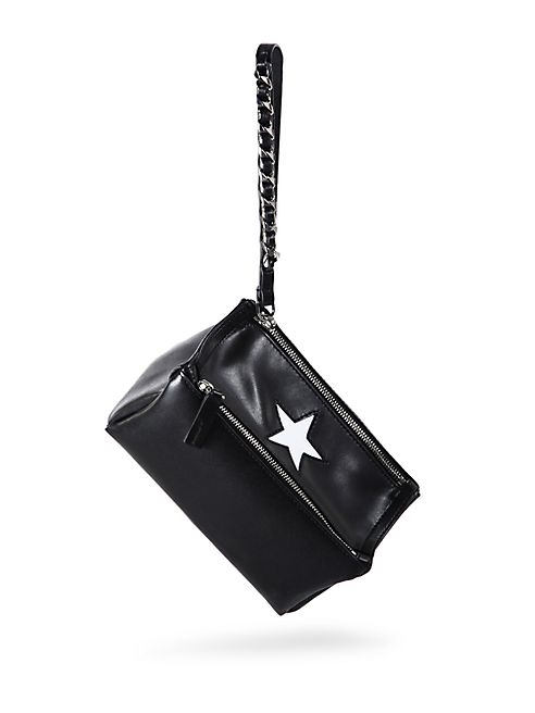 Givenchy - Pandora Leather Star Wristlet