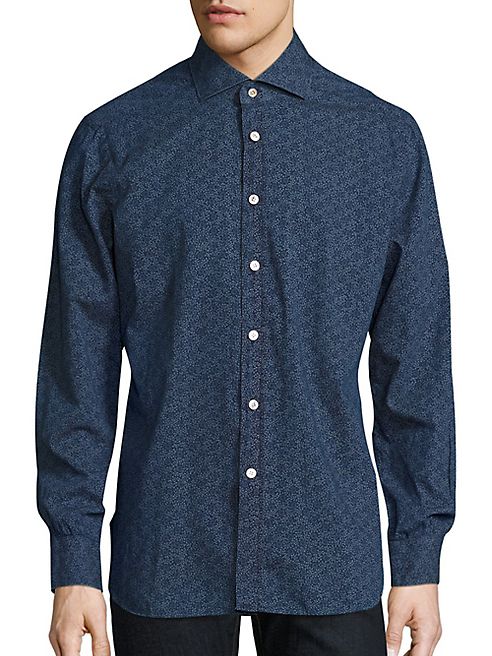 Kiton - Abstract Printed Shirt