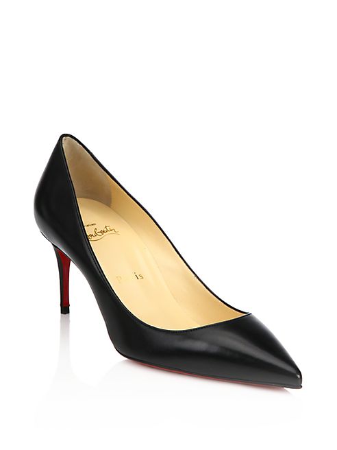 Christian Louboutin - Decollete 70 Leather Point Toe Pumps