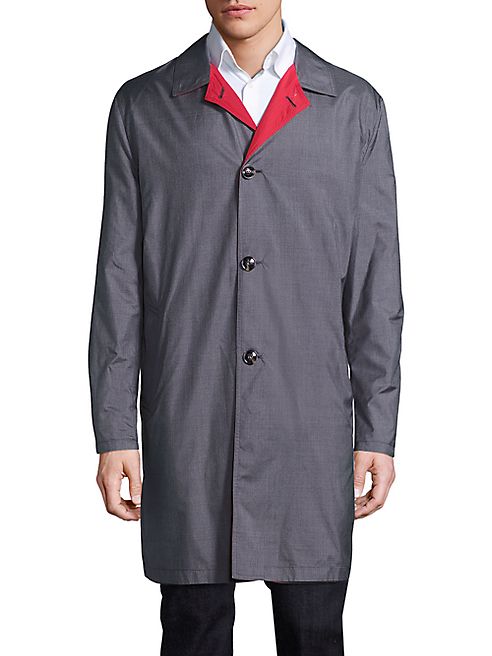 Kiton - Reversible Silk Coat