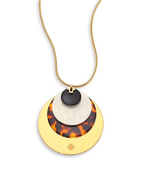 Tory Burch - Disc Pendant Necklace/Goldtone