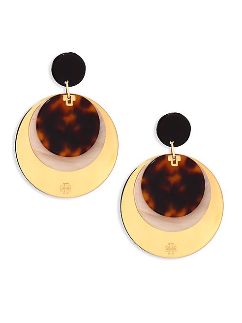 Tory Burch - Layered Disc Earrings/Goldtone