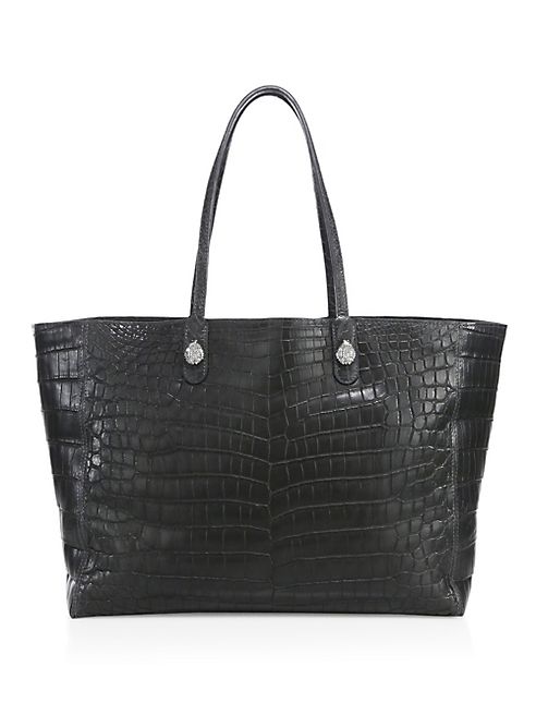 Ethan K - Horizontal Crocodile Tote