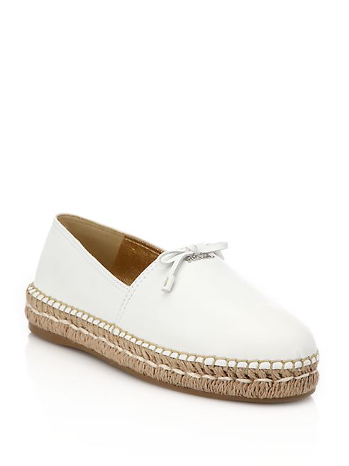 Prada - Leather Espadrille Flats