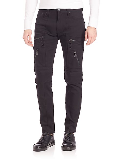 Ralph Lauren - Purple Label Straight-Fit Moto Jeans