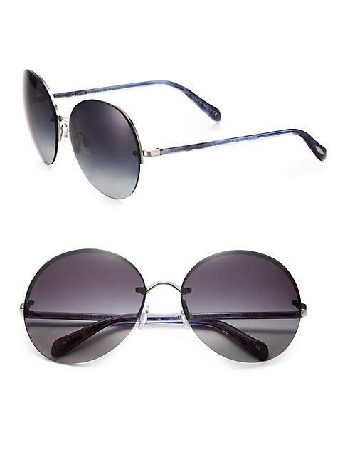 Oliver Peoples - Jorie 62mm Rimless Oversized Round Sunglasses