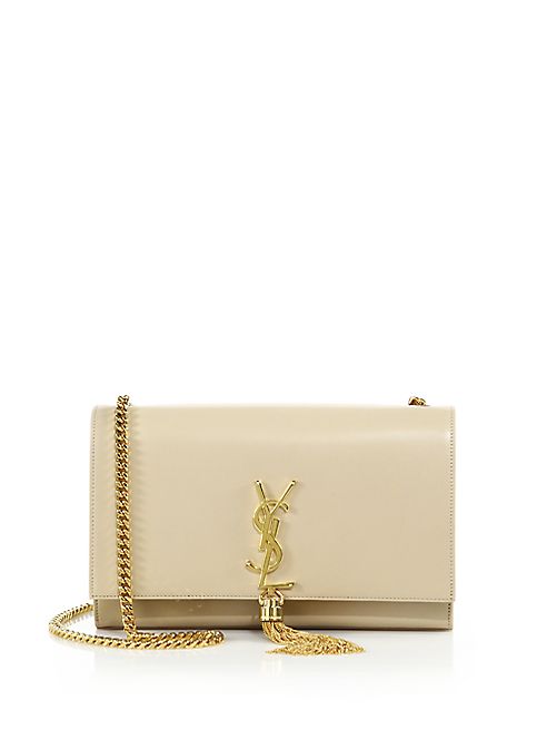 Saint Laurent - Medium Kate Monogram Leather Tassel Chain Shoulder Bag